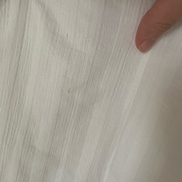 Boden White Cotton Gauze Material Eyelet Midi Dress Size 8 - Picture 12 of 14